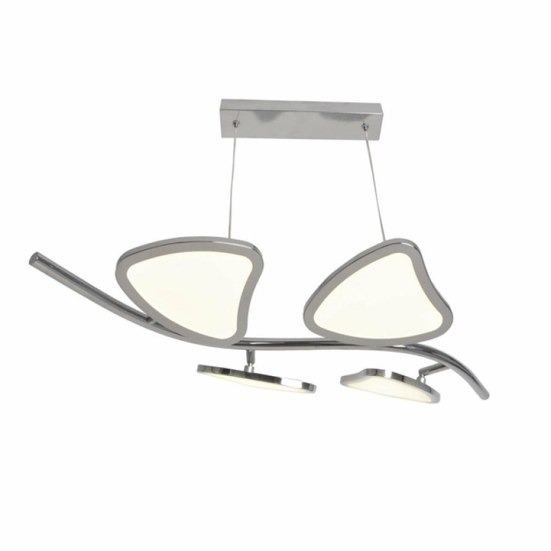 Підвісна світлодіодна люстра Sirius 64W з плафонами-пелюстками 3000-6500К біла IP20 2901-4P (64W)