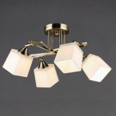 Стельова люстра Sirius на чотири квадратні плафони під лампу Е27 бронза IP20 B N6651/4 AB
