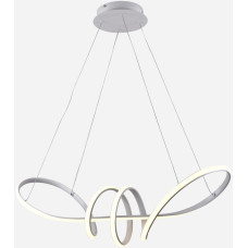 Подвесная светодиодная люстра Sirius 70W с пультом управления 3000-6500К белая IP20 LCD3056 WT