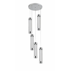 Підвісний LED світильник 40W Valeso на п'ять плафонів 6500К хром IP20 G 2664/5P 40W