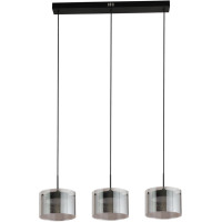 Підвісний LED світильник 42W з пультом Valeso на три плафони 3000-6500К димчасто-чорний IP20 G 2922/