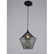 Подвесной светильник Valeso с затемненным плафоном под лампу Е27 черный IP20 B A4394/1H BK 60W