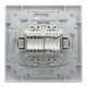 Розетка двойная телефонная RJ11 + компьютерная RJ45 Asfora Schneider Electric белая EPH4900121