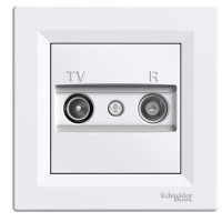 Розетка телевізійна TV-R кінцева (4дБ) Asfora Schneider Electric біла EPH3300221