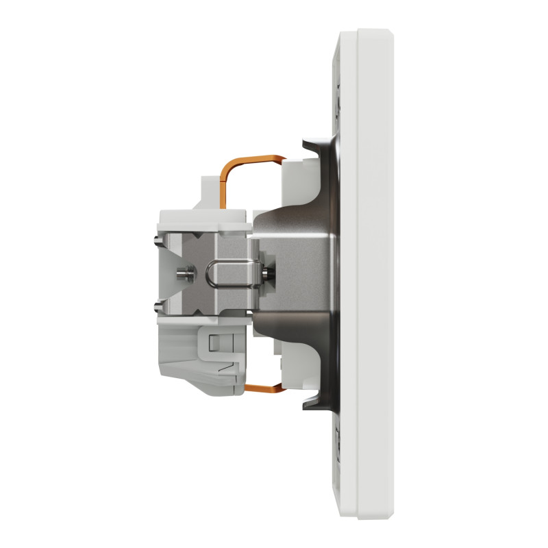 Розетка с заземл. с зах.шторк Asfora Schneider Electric белый EPH2900221