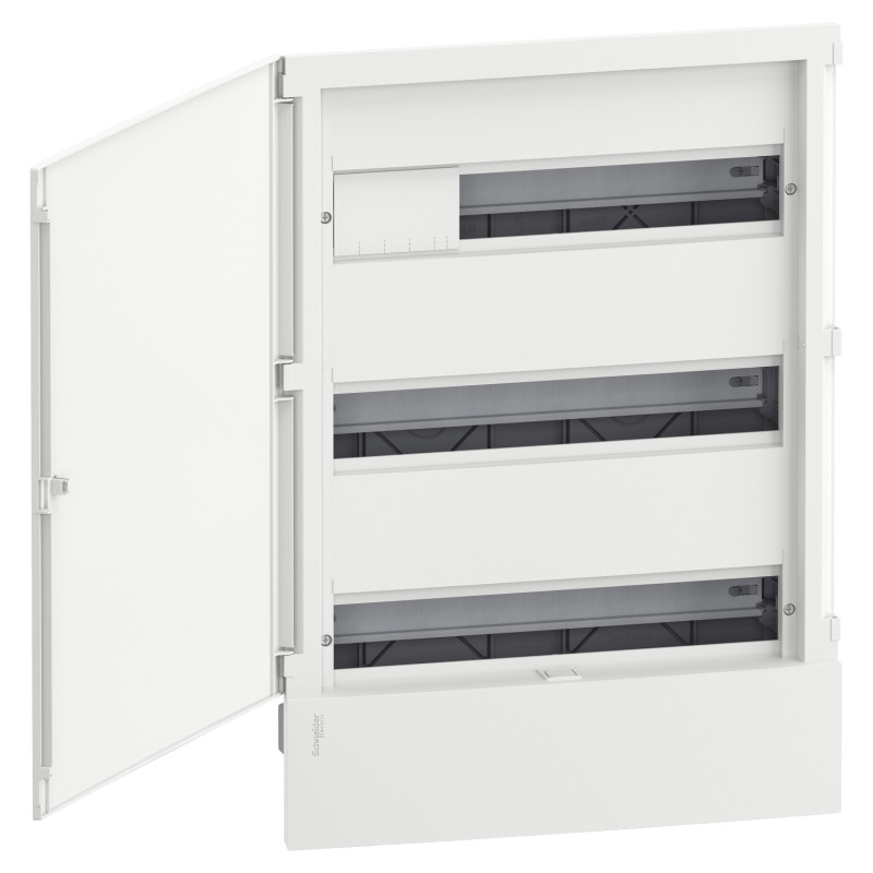 Щит Resi9 MP 3ряда/18 54 модулей, врезной, белая дверца Schneider Electric MIP22318