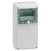 Щиток навісний універсальний Kaedra IP65 8 мод з плоск панеллю Schneider Electric 13190