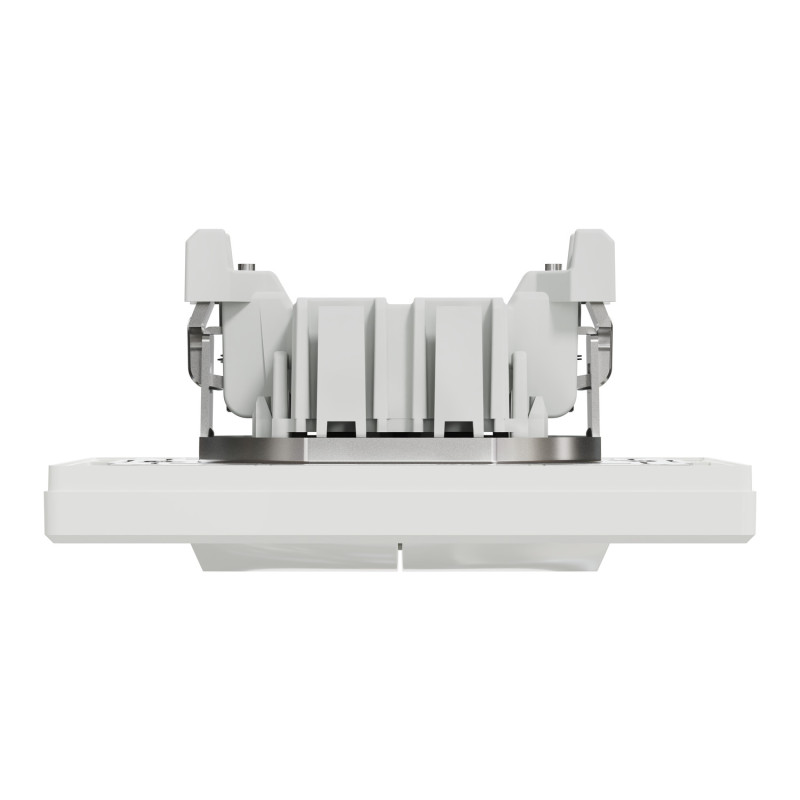 Выключатель двухклавишный Asfora Schneider Electric белый EPH1100121