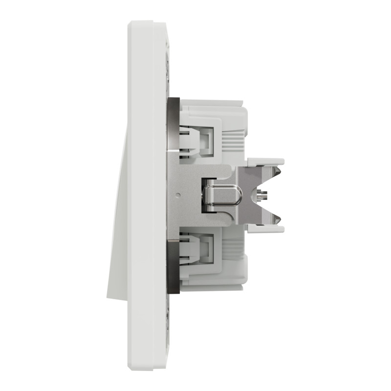 Выключатель двухклавишный Asfora Schneider Electric белый EPH1100121