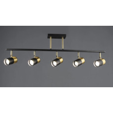 Люстра с поворотным механизмом B N6664/5 BK+COP*(лампочки в комплект не входят)