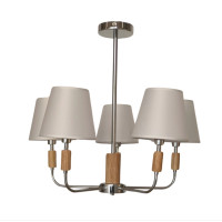 Люстра классическая для гостиной VALESO V16-5 CH хромовая