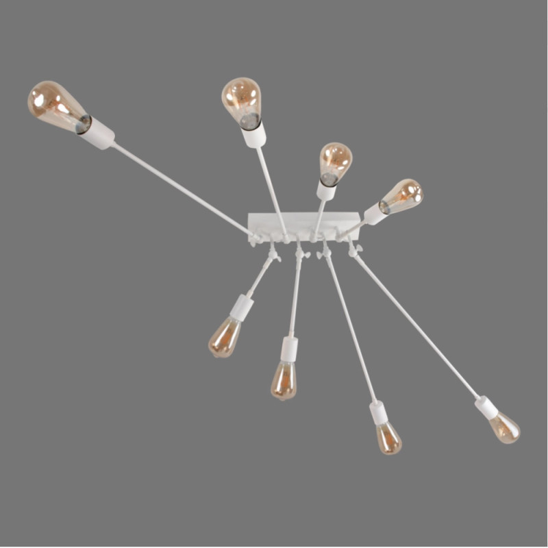 Люстра металлическая производство Sirius PR 1062/8 (белый)