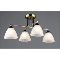 Люстра на четыре плафона A4410/4 (Медь+Черный)