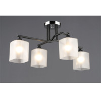 Люстра на четыре плафона A4456/4 (Черный+Хром)