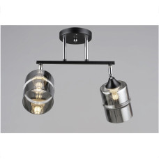 Люстра на два плафони K2286/2 (Чорний+Хром)