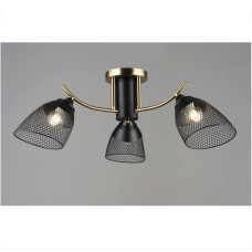 Люстра на три плафони K2264/3 (Чорний+Мідь)