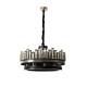 Люстра подвесная Sirius с хрустальным плафоном под 12 ламп Е14 черная/золотая IP20 19808-12