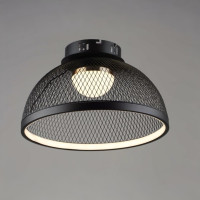Потолочная LED люстра 28W VALESO в стиле лофт 3000/6500К черная IP20 B YH1349/28W BK+GD