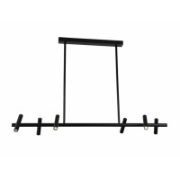 Потолочная LED люстра 30W Valeso с металлическим каркасом 4000К черная IP20 G 2917/6 30W