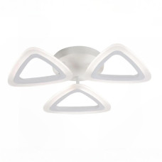 Стельова LED люстра 36W з пультом Valeso на три плафони 3000K-6500K біла IP20 G 2717/3 WT 36W