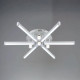 Потолочная LED люстра 44W Sirius с акриловыми рассеивателями 3000K/6500K белая/золотая IP20 B YH1309/6+4 W