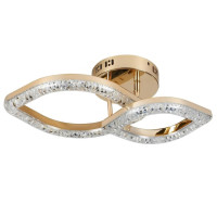 Стельова LED люстра 48W Sirius з акриловими плафонами 3000-6500К золота IP20 G 2721/1+1 GD 24W*2