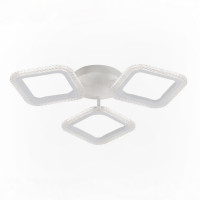 Потолочная LED люстра 48W с пультом Valeso с квадратными плафонами 3000K-6500K белая IP20 G 2708/3 WT 4