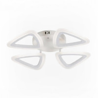 Стельова LED люстра 48W з пультом Valeso з трикутними плафонами 3000K-6500K біла IP20 G 2717/4 WT 48