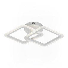 Стельова LED люстра 52W з пультом Valeso на два акрилові плафони 3000-6500K біла IP20 G 2710/2 WT 52