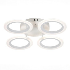 Стельова LED люстра 56W з пультом Valeso на чотири плафони 3000K-6500K біла IP20 G 2716/4 WT 56W