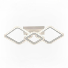 Стельова LED люстра 58W з пультом Valeso з акриловими плафонами 3000K-6500K біла IP20 G 2929/2+1 WT 