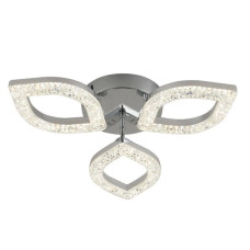 Стельова LED люстра 60W Sirius з пультом д/в 3000-6500К хром IP20 G 2721/3 CR 30W*2
