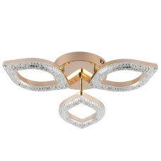 Стельова LED люстра 60W Sirius з пультом д/в 3000-6500К золота IP20 G 2721/3 GD 30W*2