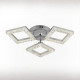 Стельова LED люстра 60W з пультом Valeso на три плафони 3000K-6500K хром IP20 G 2726/3 CR 60W