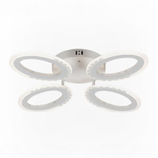 Стельова LED люстра 64W з пультом Valeso на чотири плафони 3000K-6500K біла IP20 G 2702/4 WT 64W