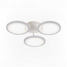  Потолочная LED люстра 66W с пультом Valeso с круглыми плафонами 3000K-6500K белая IP20 G 2715/3 WT 66W