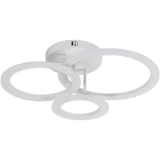 Потолочная LED люстра 66W с пультом Valeso с плафонами-кольцами 3000-6500K белая IP20 G 2716/3B WT 66W