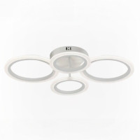 Стельова LED люстра 72W з пультом Valeso з металевим каркасом 3000K-6500K біла IP20 G 2716/2+2 WT 72