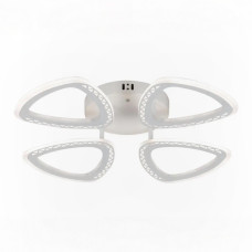 Стельова LED люстра 72W з пультом Valeso на чотири плафони 3000K-6500K біла IP20 G 2704/4 WT 72W