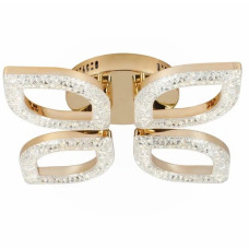 Стельова LED люстра 80W Sirius на чотири плафони 3000-6500К золота IP20 G 2721/4 GD 40W*2