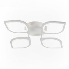 Стельова LED люстра 80W з пультом Valeso на чотири плафони 3000K-6500K біла IP20 G 2713/4 WT 80W