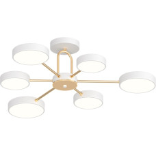Потолочная LED люстра 90W Valeso с золотистыми элементами 3000/4200/6000К белая IP20 XI3321-6