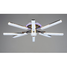 Стельова LED люстра Sirius 96W з підсвічуванням та пультом 3000-6500К чорно-золота IP20 B YH1005/8