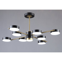 Потолочная LED люстра в стиле лофт Sirius 62W 3000-6500К черная/медь IP20 B N6369/8 COP+BK