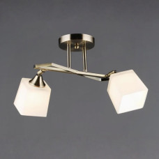 Потолочная люстра Sirius на два матовых плафона под лампу Е27 бронзовая IP20 B N6651/2 AB