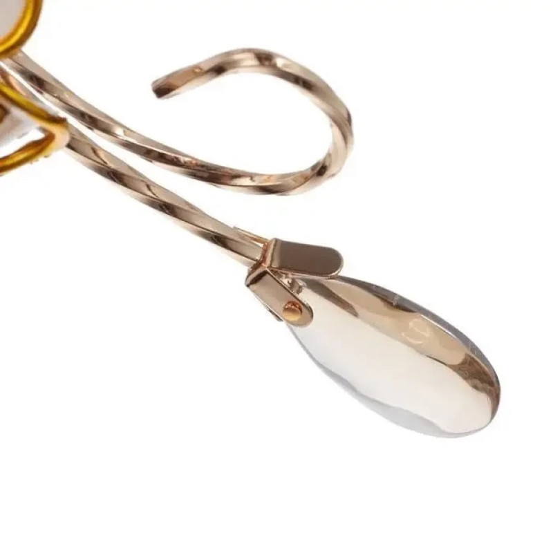 Потолочная люстра Sirius на два стеклянных плафона под лампу Е27 золотая IP20 B N0282/2