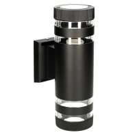 Фасадный светильник VELMAX V-WL-39, max 35W, E27*2, 220V, IP54, черный 24-60-39