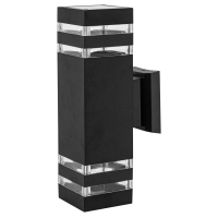 Фасадный светильник VELMAX V-WL-41, max 35W, E27*2, 220V, IP54, черный 24-60-41