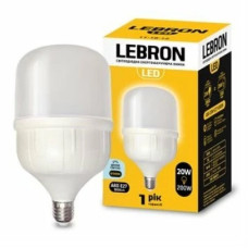 Светодиодная лампа LEBRON L-А80, 20W, Е27, 6500K, 1800Lm. 11-18-02