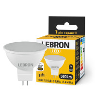 Светодиодная LED лампа LEBRON L-MR16, 7W, 220V, GU5,3, 4100K, 560Lm 11-14-34